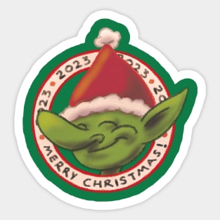 merry christmas goblin 1 Sticker